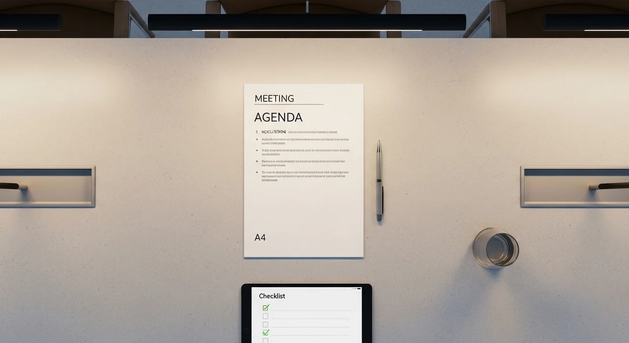 회의의 성공을 결정짓는 사전 준비의 핵심