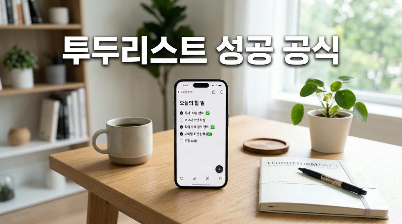 투두리스트 잘 쓰는 법: 길게 적을수록 실패하는 이유와 핵심 전략