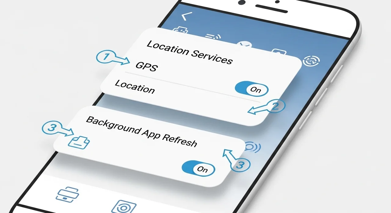 정확도를 높이기 위한 스마트폰 설정 스텝 가이드
