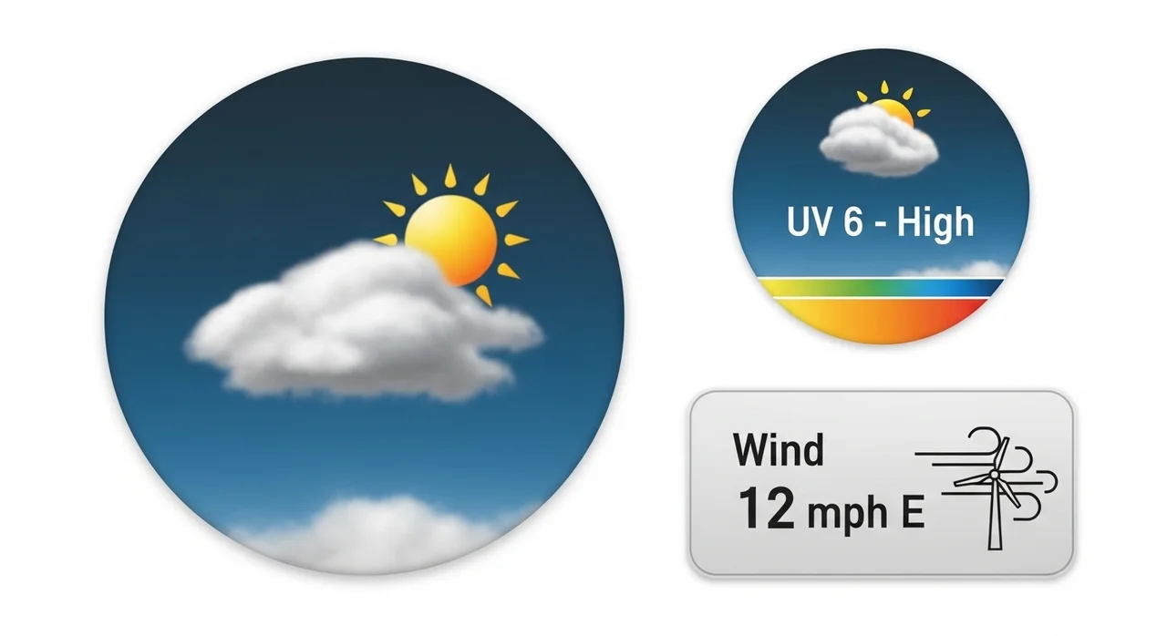 위젯 활용 꿀팁: 한눈에 보는 날씨 정보