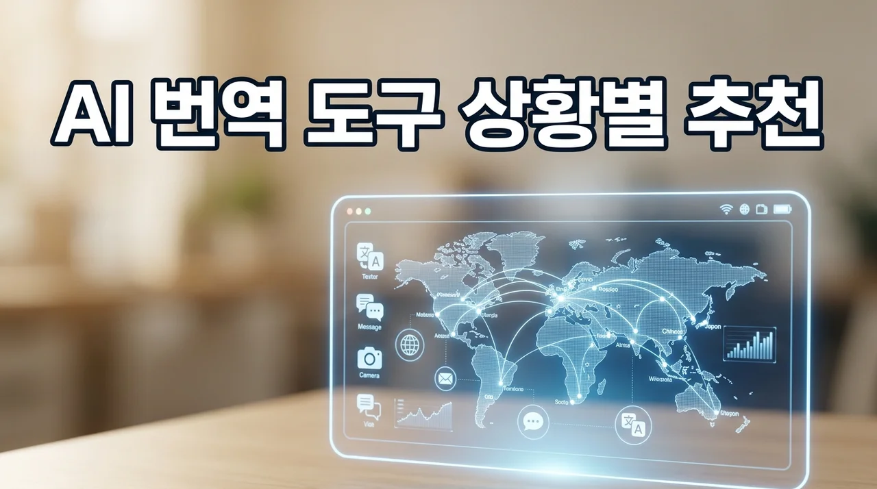 AI 번역 도구 추천 상황별 비교 정리: 나에게 맞는 도구는?