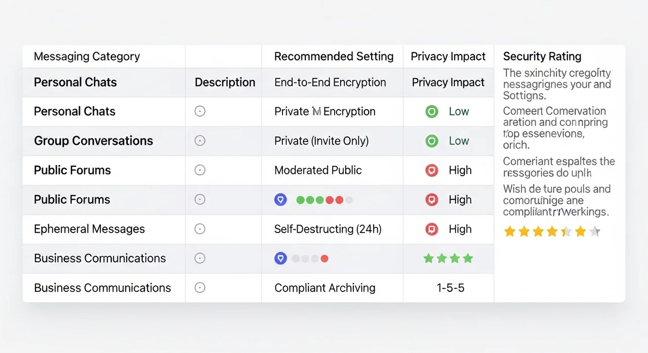 채팅방 성격별 알림 최적화 비교표