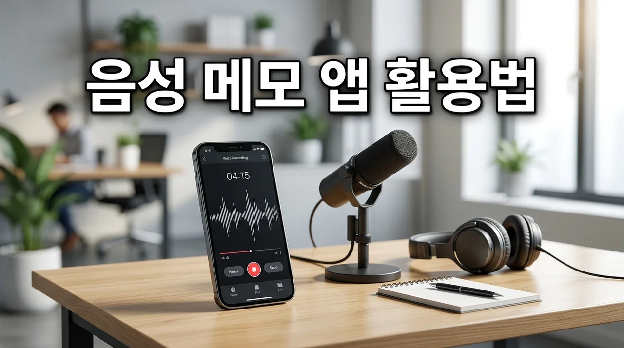 음성 메모 앱 활용법: 회의 기록과 아이디어 정리를 위한 완벽 가이드