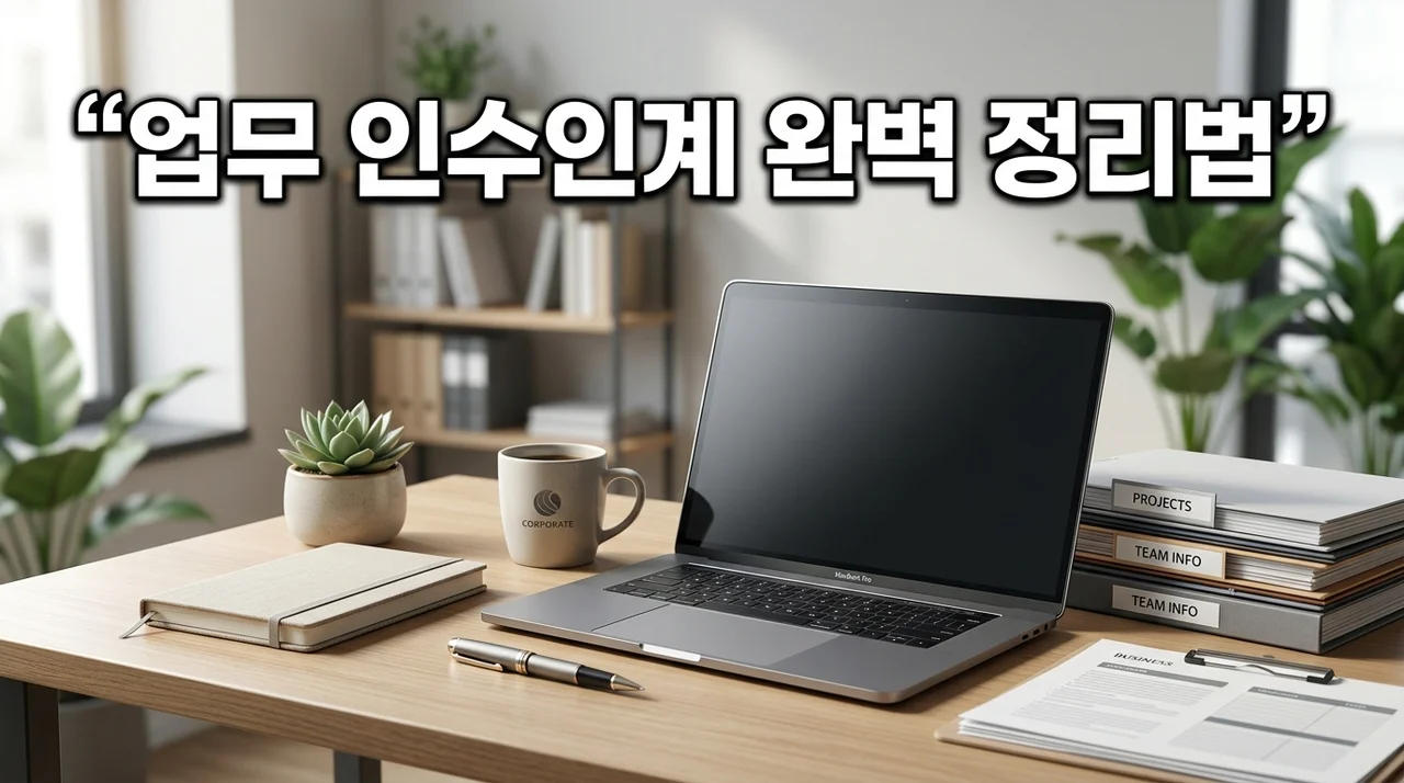 업무 인수인계 문서 작성법: 나중에 다시 찾기 쉽게 정리하는 법