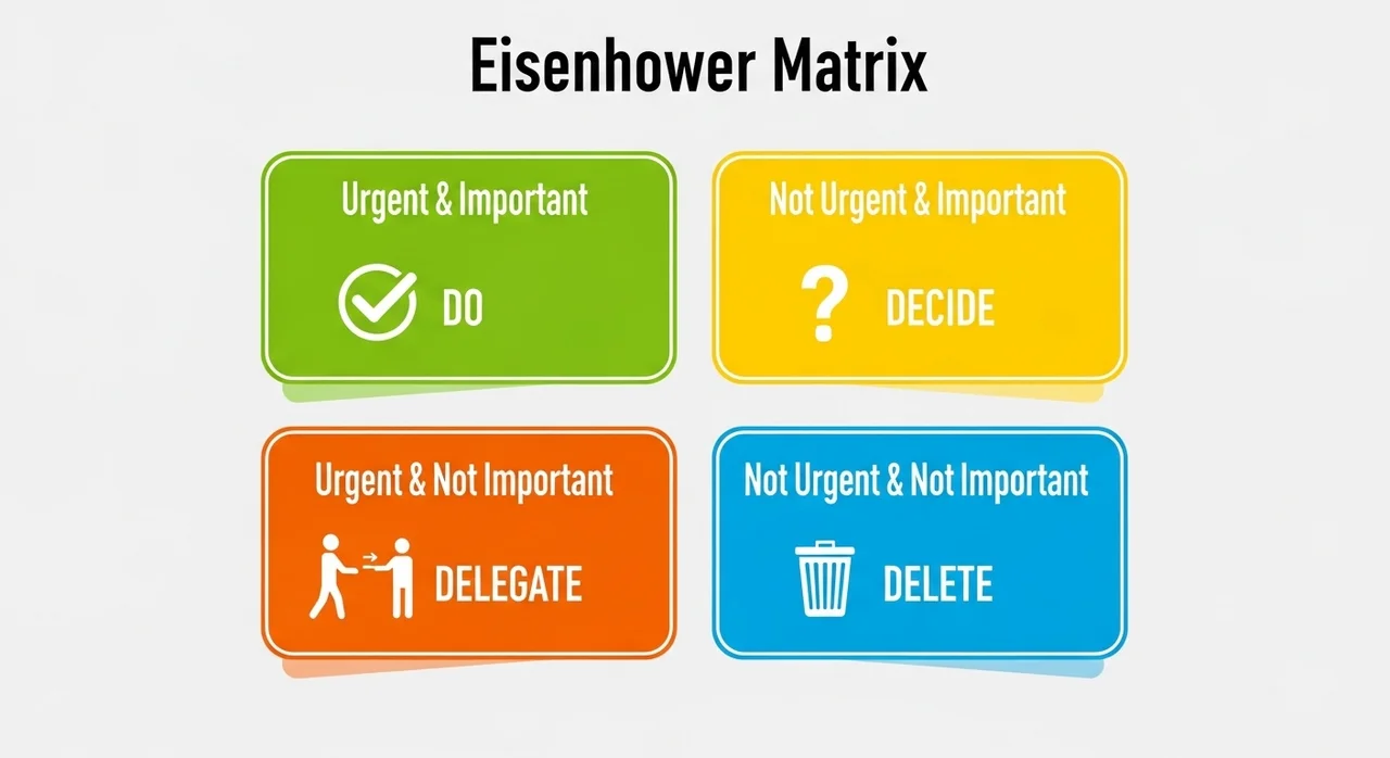 아이젠하워 매트릭스: 우선순위 정하기의 표준