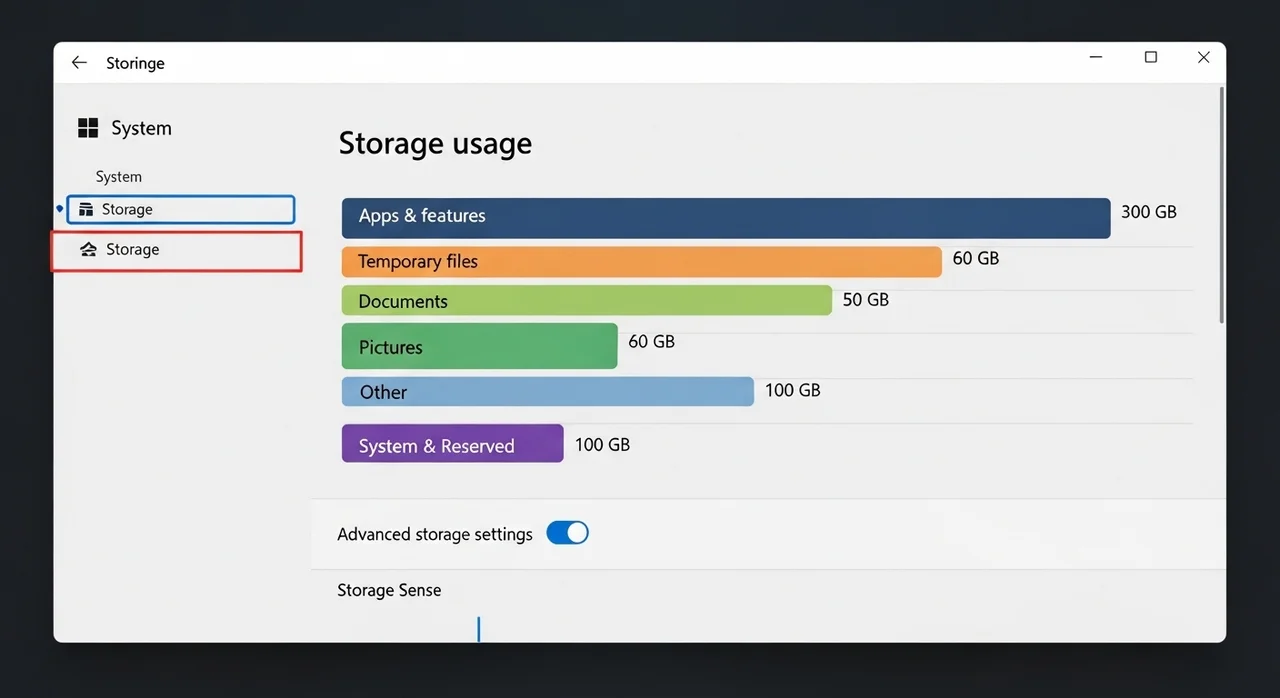 윈도우 설정의 '저장소' 도구로 스마트하게 관리하기