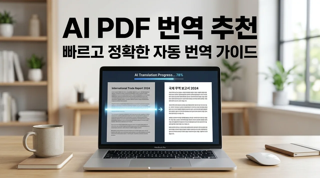 AI PDF 번역 도구 추천 및 외국어 문서 읽을 때 편한 방법 TOP 5