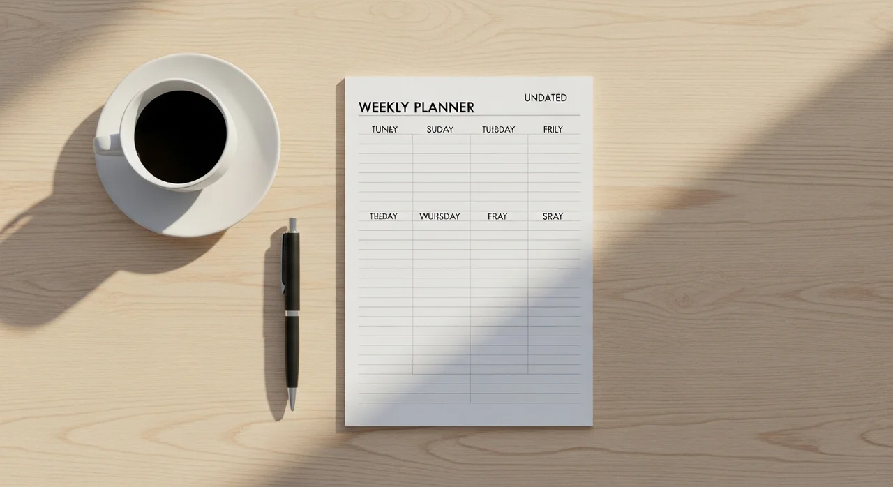 주간 계획표, 왜 매번 실패할까? 핵심은 '에너지 분배'입니다