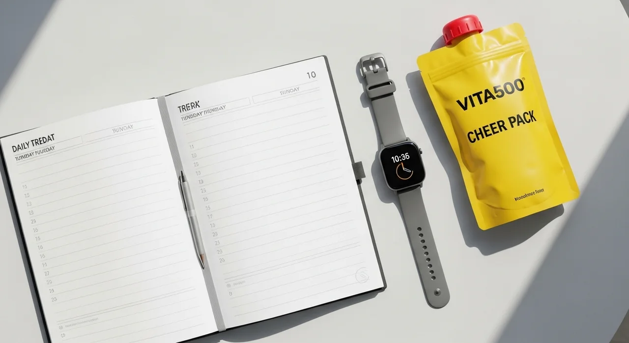 실패 없는 비타500 치어팩 2주 에너지 루틴 요약