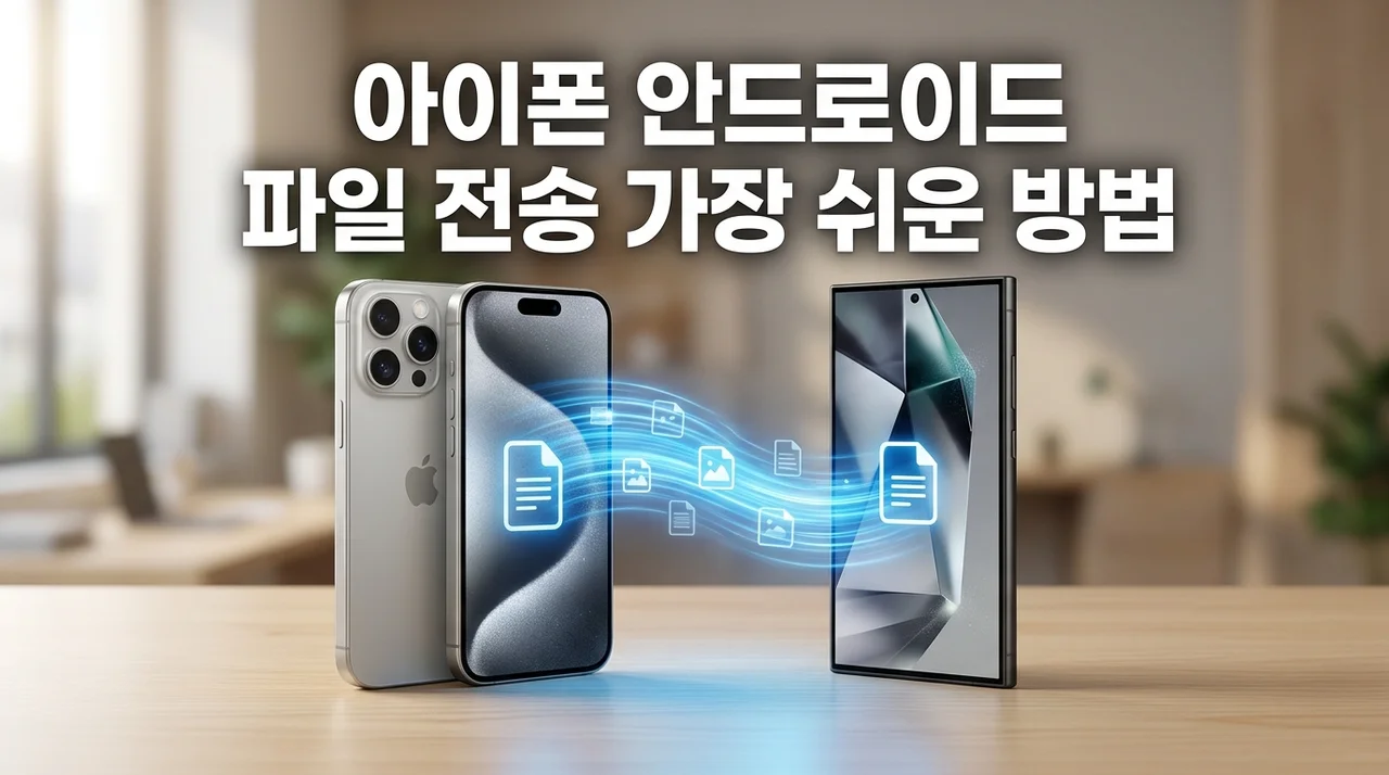 아이폰 안드로이드 파일 전송 가장 쉬운 방법 4가지 비교 정리