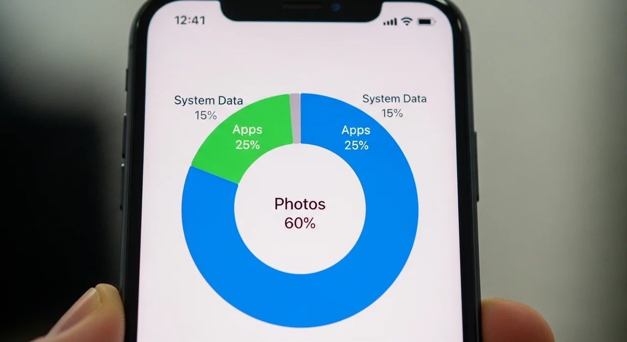 사진 외에 저장공간을 많이 차지하는 '범인' 찾기