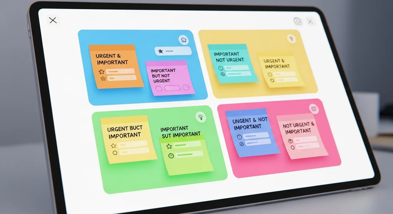 2단계: 아이젠하워 매트릭스로 우선순위 판별하기