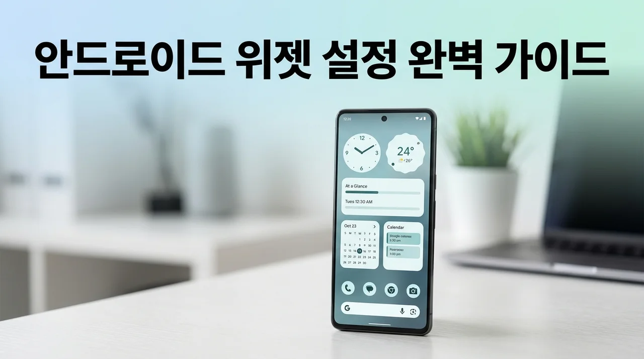 안드로이드 위젯 설정 잘하는 법: 깔끔한 홈 화면 정리 팁 5가지