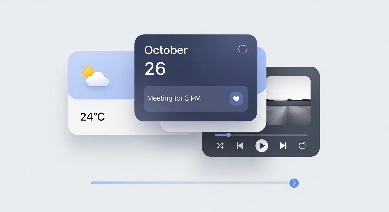 좁은 화면을 넓게 쓰는 '위젯 스택' 활용법