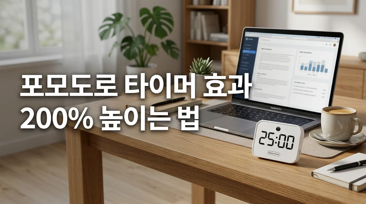 포모도로 타이머 정말 효과 있을까? 집중력을 높이는 올바른 시간 관리 기준 정리