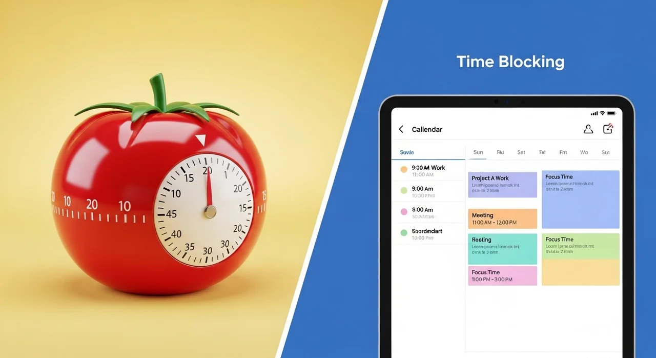나에게 맞는 집중 시간 관리 기법 선택하기