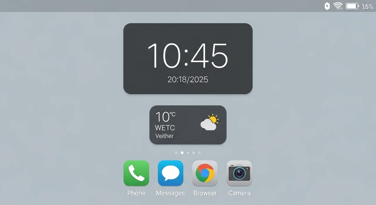 홈 화면 정리 시 주의사항