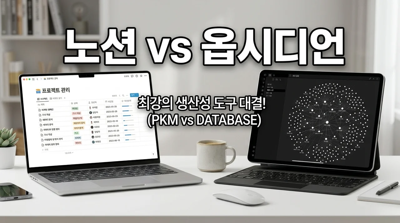 노션 vs 옵시디언 비교: 6개월 직접 써보고 결정한 생산성 도구 추천