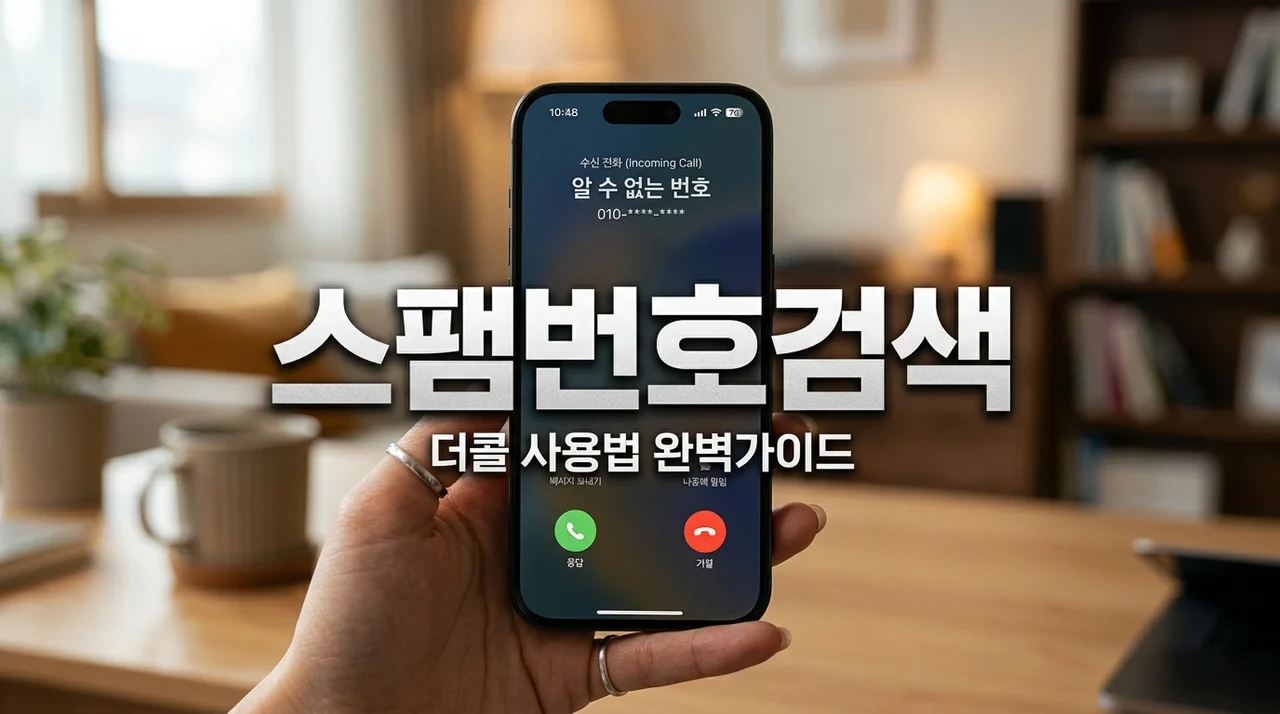 더콜 전화번호 검색으로 모르는 스팸 번호 1초 만에 확인하는 법