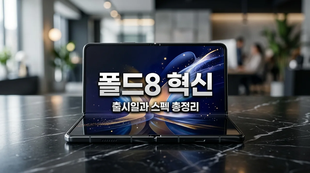 갤럭시 폴드8 출시일 스펙 총정리! 더 얇아진 와이드 디자인 변화 3가지
