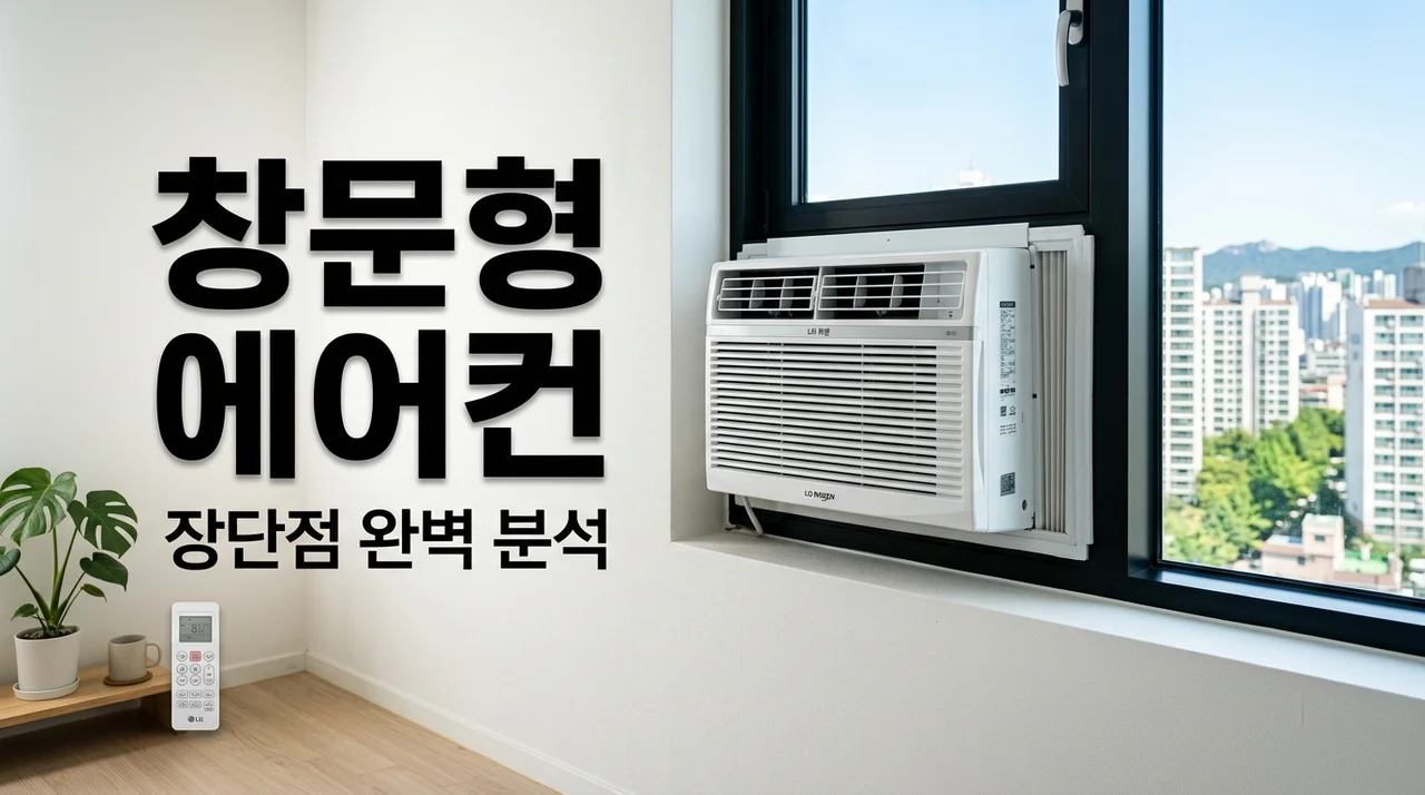 창문형 에어컨 추천 및 단점 완벽 정리: 소음, 전기세, 설치 꿀팁까지