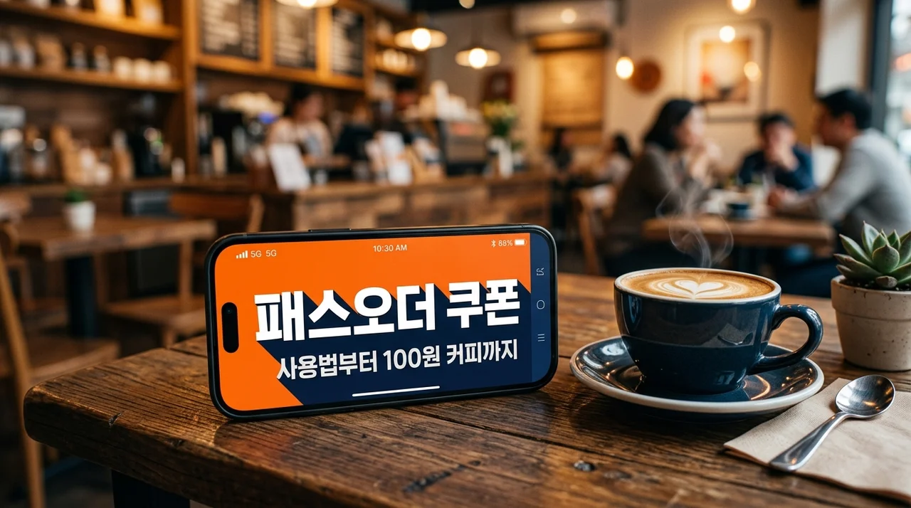 패스오더 쿠폰 카톡 선물 스팸일까? 사용법 및 100원 커피 혜택 총정리