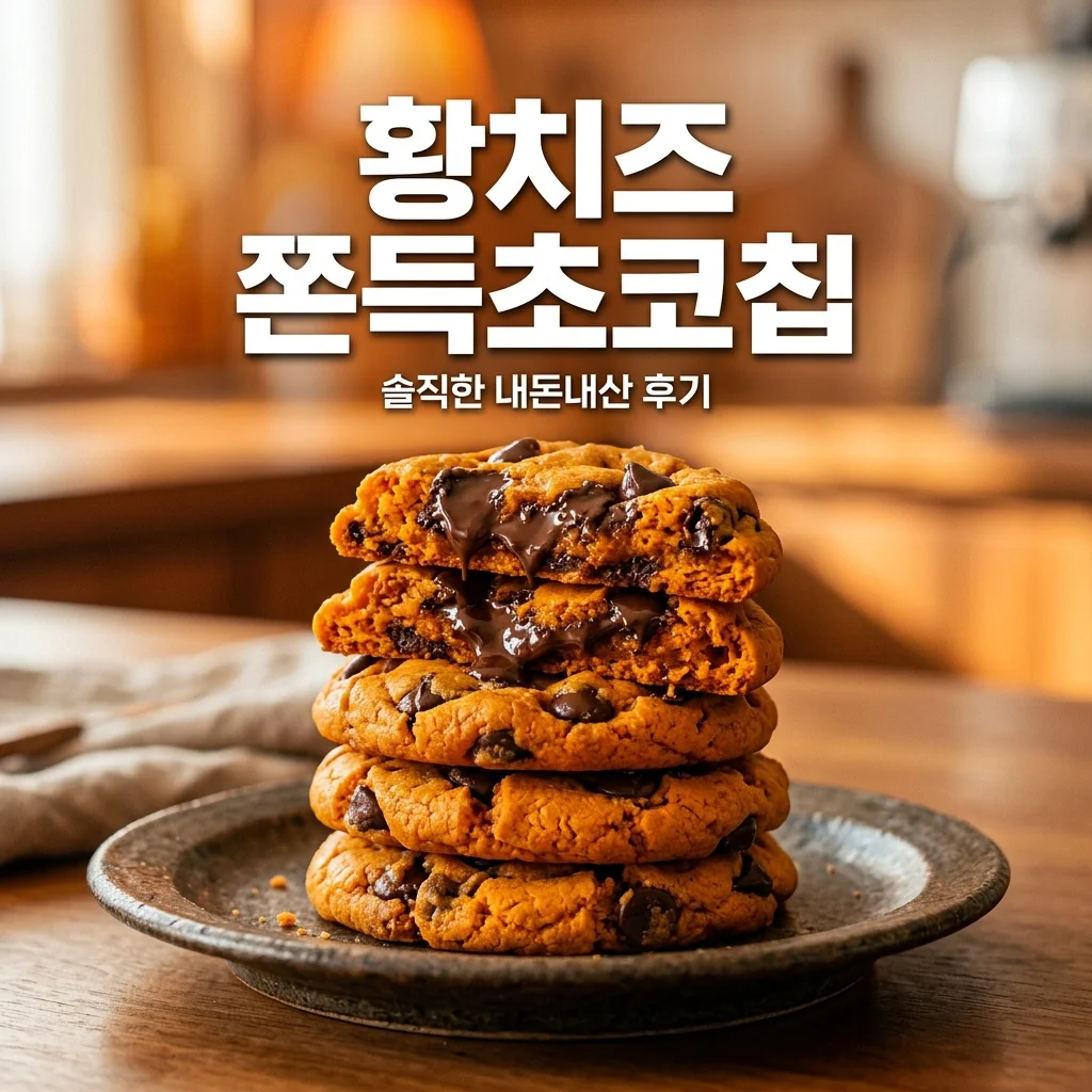 황치즈 쫀득초코칩 내돈내산 후기! 가격 칼로리 맛 완벽 정리