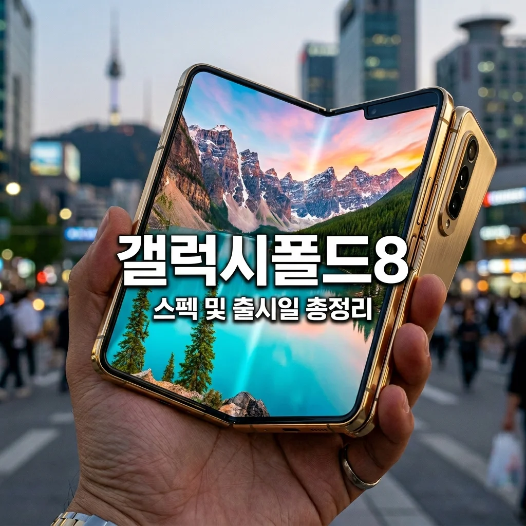 갤럭시폴드8 출시일 스펙 총정리! 5000mAh 배터리와 와이드 디자인 유출